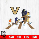 Vanderbilt Commodores Bluey 6 Svg Eps Dxf Png File, Digital Download, Instant Download