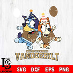 Vanderbilt Commodores Bluey & Bingo 2 Svg Eps Dxf Png File, NCAA svg, Digital Download, Instant Download