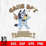 Vanderbilt Commodores Bluey Game Day Svg Eps Dxf Png File, Digital Download, Instant Download