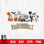 Vanderbilt Commodores Bluey Halloween Svg Eps Dxf Png File, Digital Download, Instant Download