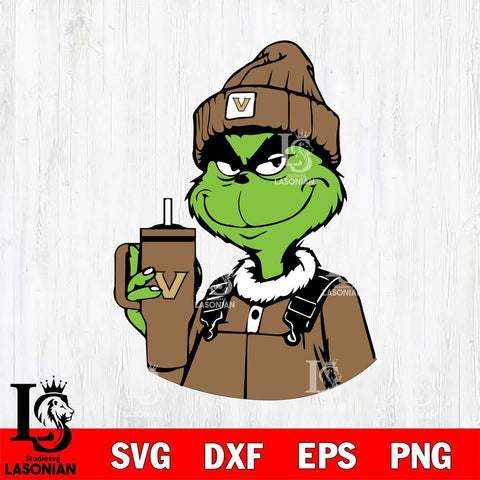 Vanderbilt Commodores Boujee Grinch 2 Svg Eps Dxf Png File, Digital Download, Instant Download