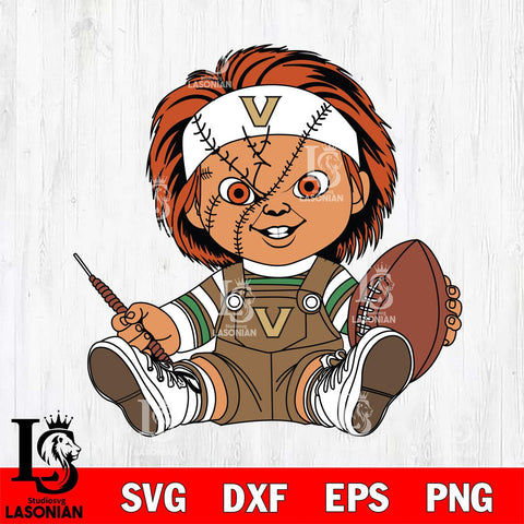 Vanderbilt Commodores Chucky Horror 9 Svg Eps Dxf Png File, NCAA svg, Digital Download, Instant Download