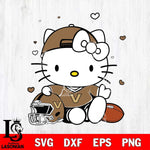 Vanderbilt Commodores Cute Hello Kitty Football Svg Eps Dxf Png File, NCAA svg, Digital Download, Instant Download