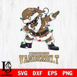 Vanderbilt Commodores Dabbing Santa Claus Ugly Christmas Svg dxf eps png pdf file,NCAA svg,Digital Download,Cricut file