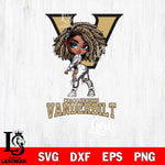 Vanderbilt Commodores Fan Girl Svg Eps Dxf Png File, Digital Download, Instant Download