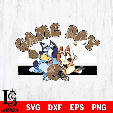 Vanderbilt Commodores Game Day Bluey Svg Eps Dxf Png File, Digital Download, Instant Download