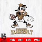 Vanderbilt Commodores Goofy Disney, Svg Eps Dxf Png File, Digital Download