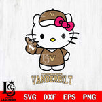 Vanderbilt Commodores Hello Kitty Best Fan Svg Eps Dxf Png File, Digital Download, Instant Download