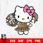 Vanderbilt Commodores Hello Kitty Cheerleader 12 Svg Eps Dxf Png File, Digital Download, Instant Download