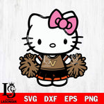 Vanderbilt Commodores Hello Kitty Cheerleader 2 Svg Eps Dxf Png File, Digital Download, Instant Download