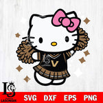 Vanderbilt Commodores Hello Kitty Cheerleader 4 Svg Eps Dxf Png File, Digital Download, Instant Download