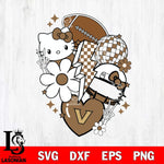 Vanderbilt Commodores Hello Kitty NCAA 2 Svg Eps Dxf Png File, Digital Download, Instant Download