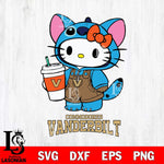 Vanderbilt Commodores Hello Kitty Stitch Svg Eps Dxf Png File, NCAA svg, Digital Download, Instant Download