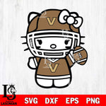 Vanderbilt Commodores Hello Kitty sport 6 Svg Eps Dxf Png File, NCAA svg, Digital Download, Instant Download