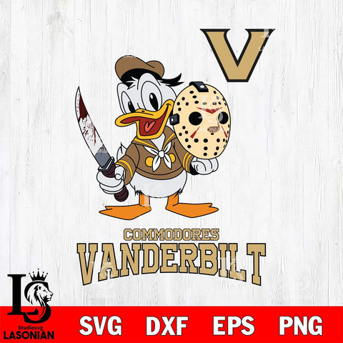 Vanderbilt Commodores Jason Voorhees 12 Svg Eps Dxf Png File, Digital Download