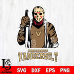 Vanderbilt Commodores Jason Voorhees 6 Svg Eps Dxf Png File, Digital Download