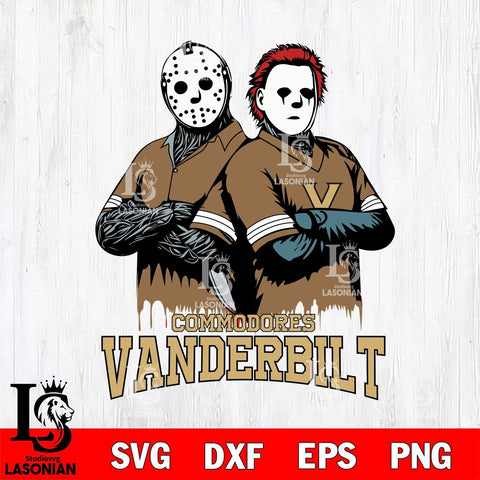 Vanderbilt Commodores Jason Voorhees 8 Svg Eps Dxf Png File, Digital Download