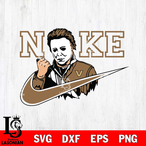 Vanderbilt Commodores Michael Myers Nike Svg Eps Dxf Png File, Digital Download, Instant Download