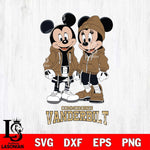 Vanderbilt Commodores Mickey Minnie Mouse Rugby Svg Eps Dxf Png File, NCAA svg , File Cut , Digital Download , Instant Download, Cut Svg Files