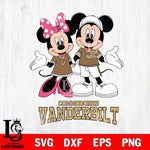 Vanderbilt Commodores Mickey Minnie Mouse Sport Svg Eps Dxf Png File, NCAA svg , File Cut , Digital Download , Instant Download, Cut Svg Files