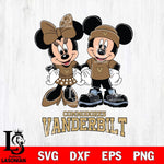 Vanderbilt Commodores Mickey Minnie Rugby ball Svg Eps Dxf Png File, NCAA svg , File Cut , Digital Download , Instant Download, Cut Svg Files