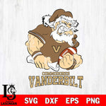 Vanderbilt Commodores Santa Claus Angry Svg dxf eps png pdf file,NCAA svg,Digital Download,Cricut file