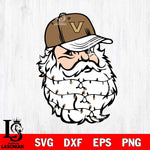 Vanderbilt Commodores Santa Claus Face Svg dxf eps png pdf file,NCAA svg,Digital Download,Cricut file