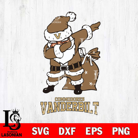 Vanderbilt Commodores Santa Claus Ugly Svg dxf eps png pdf file,NCAA svg,Digital Download,Cricut file