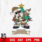 Vanderbilt Commodores Santa Claus Ugly Christmas Svg dxf eps png pdf file,NCAA svg,Digital Download,Cricut file