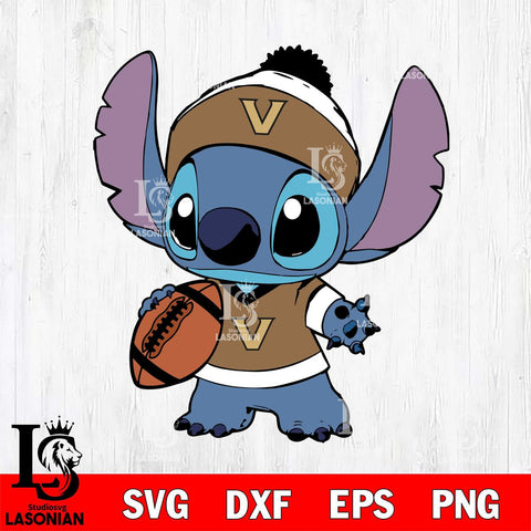 Vanderbilt Commodores Stitch Svg Eps Dxf Png File, NCAA svg, Digital Download, Instant Download