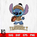 Vanderbilt Commodores Stitch Disney, Svg Eps Dxf Png File, Digital Download