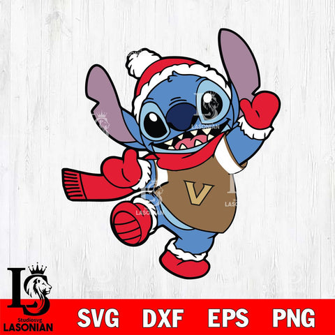 Vanderbilt Commodores Stitch Disney Christmas Svg Eps Dxf Png File, Digital Download, Instant Download