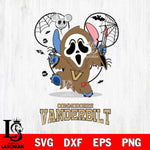 Vanderbilt Commodores Stitch Ghost Face Halloween 2 Svg Eps Dxf Png File, Digital Download, Instant Download