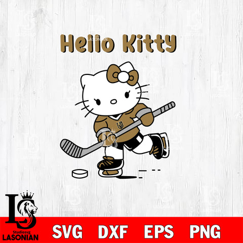 Vegas Golden Knights Hello Kitty Svg Eps Dxf Png File, NHL svg, Digital Download, Instant Download