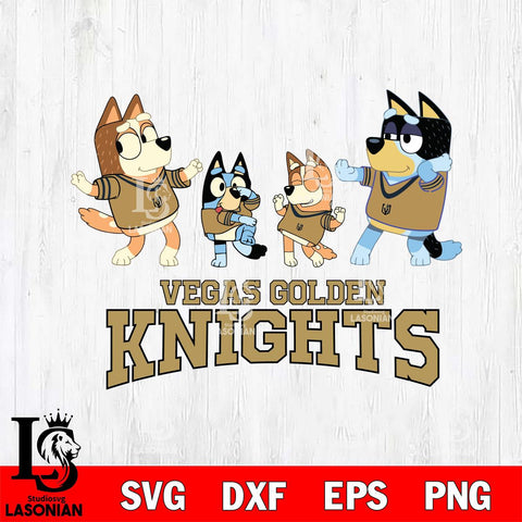 Vegas Golden Knights Bluey Dance Squats Svg Eps Dxf Png File, Digital Download, Instant Download