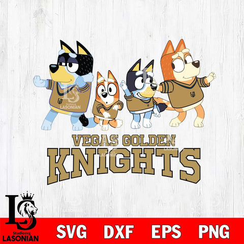 Vegas Golden Knights Bluey Mode Dance Squats Svg Eps Dxf Png File, Digital Download, Instant Download