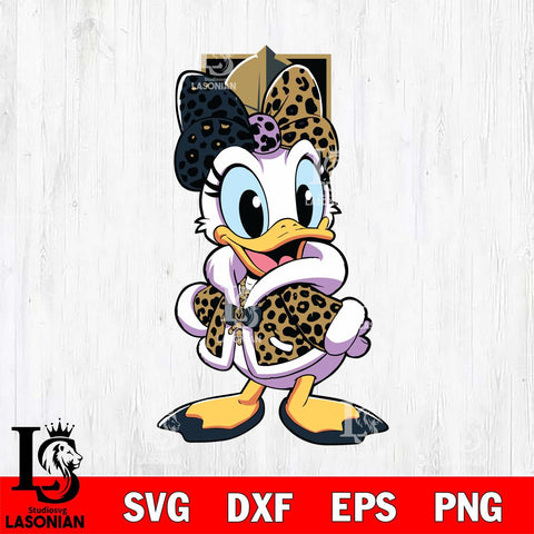 Vegas Golden Knights Fancy Daisy Duck Disney Svg Eps Dxf Png File, Digital Download, Instant Download