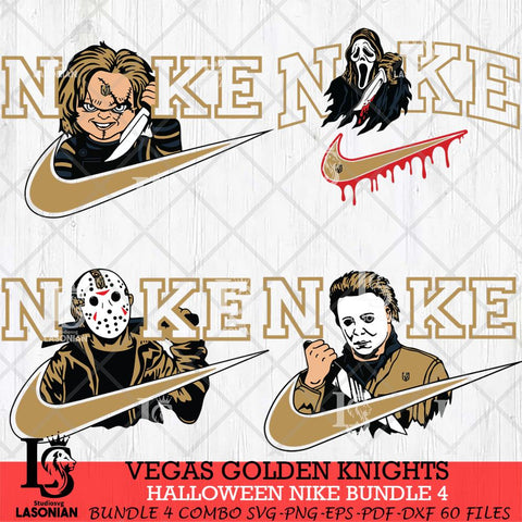 Vegas Golden Knights Halloween Nike NHL Bundle 4 Svg Eps Dxf Png File, Digital Download, Instant Download