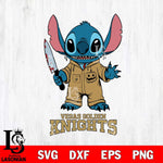 Vegas Golden Knights Stitch Horror 2 Svg Eps Dxf Png File, NHL svg, Digital Download, Instant Download