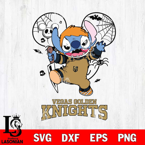 Vegas Golden Knights Stitch Michael Halloween Svg Eps Dxf Png File, Digital Download, Instant Download