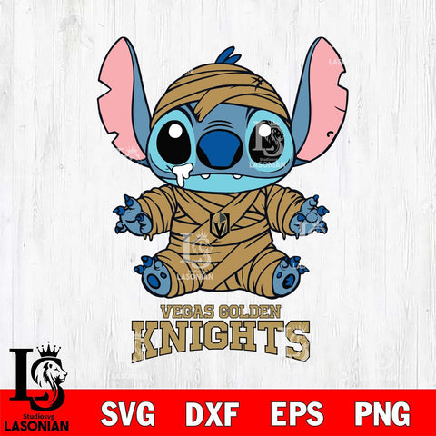 Vegas Golden Knights Stitch Mummy Svg Eps Dxf Png File, NHL svg, Digital Download, Instant Download