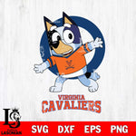 Virginia Cavaliers Bandit Heeler Rugby Svg Eps Dxf Png File, Digital Download ,Instant Download, Cricut File