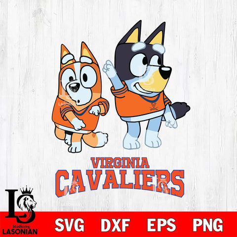 Virginia Cavaliers Bluey Chilli Mode Dance Svg Eps Dxf Png File, Digital Download, Instant Download