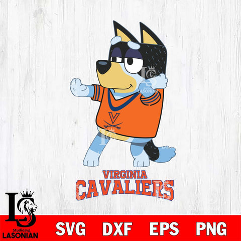 Virginia Cavaliers Bluey Dad Dance Svg Eps Dxf Png File, Digital Download, Instant Download