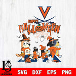 Virginia Cavaliers Bluey Halloween Family Svg Eps Dxf Png File, Digital Download, Instant Download