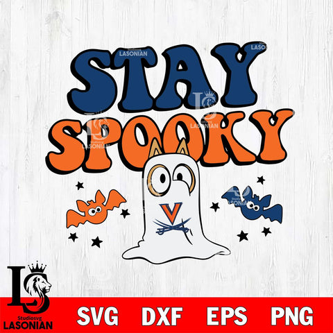 Virginia Cavaliers Bluey Halloween Stay Spooky Svg Eps Dxf Png File, Digital Download, Instant Download