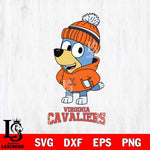 Virginia Cavaliers Bluey Hoodie Sport Svg Eps Dxf Png File, Digital Download ,Instant Download, Cricut File