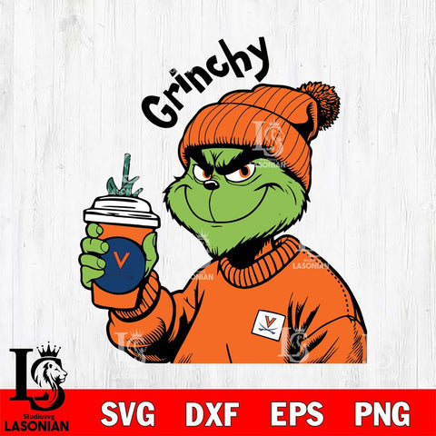 Virginia Cavaliers Boujee Grinch 10 Svg Eps Dxf Png File, Digital Download, Instant Download