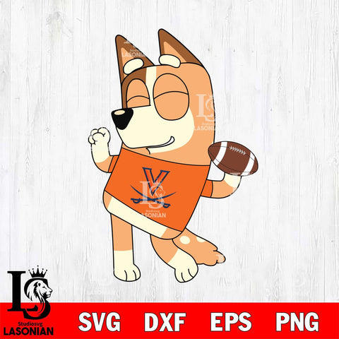 Virginia Cavaliers Chilli bluey Svg Eps Dxf Png File, Digital Download, Instant Download