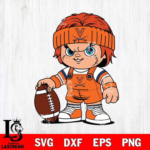 Virginia Cavaliers Chucky Horror 5 Svg Eps Dxf Png File, NCAA svg, Digital Download, Instant Download